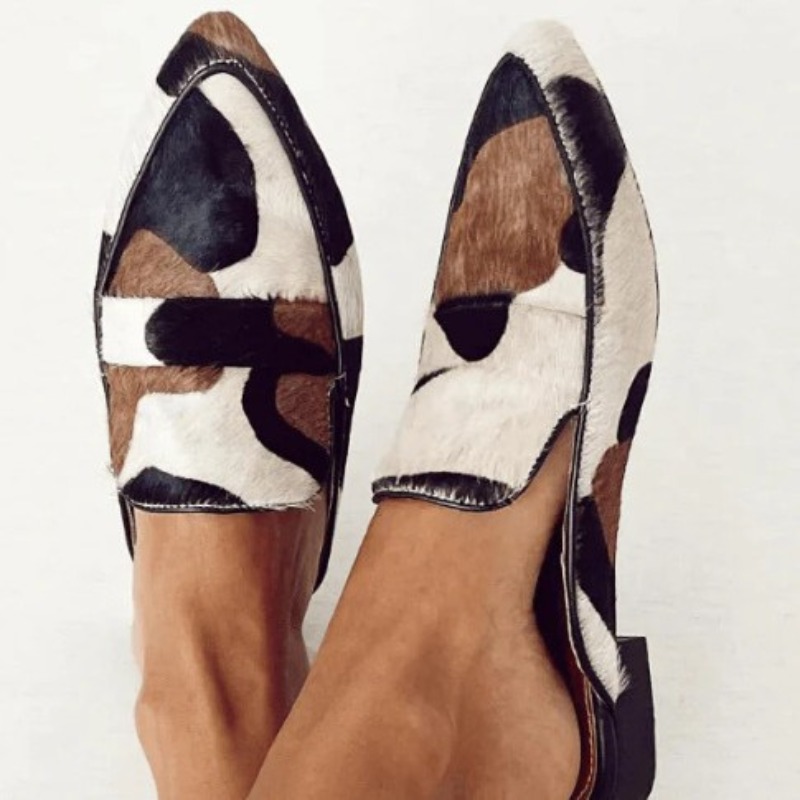 Women'S Shoes Non Slip - Sepatu Wanita Kasual Motif Kulit Sapi