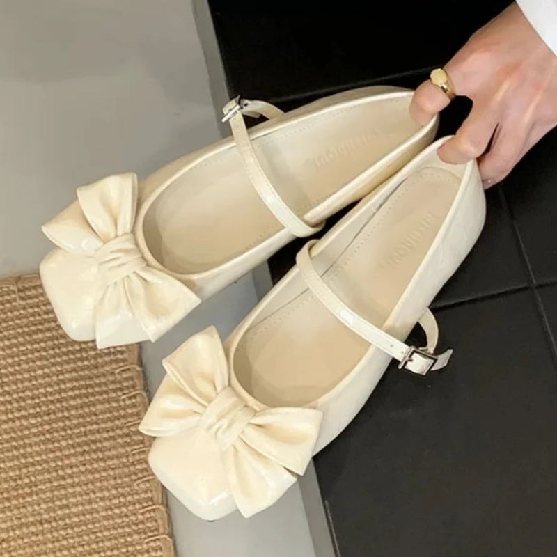 Women Shoes Elegant - Sepatu Pumps Wanita Desain Pita Lucu