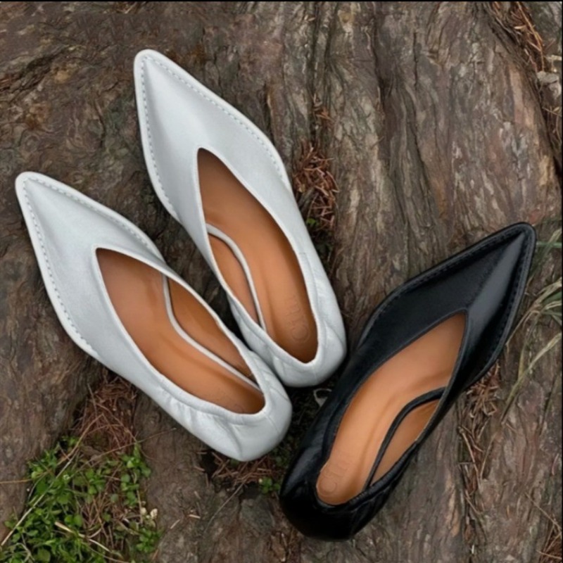 Women Shoes Mules - Sepatu Tunggal Ujung Lancip Baru 2025