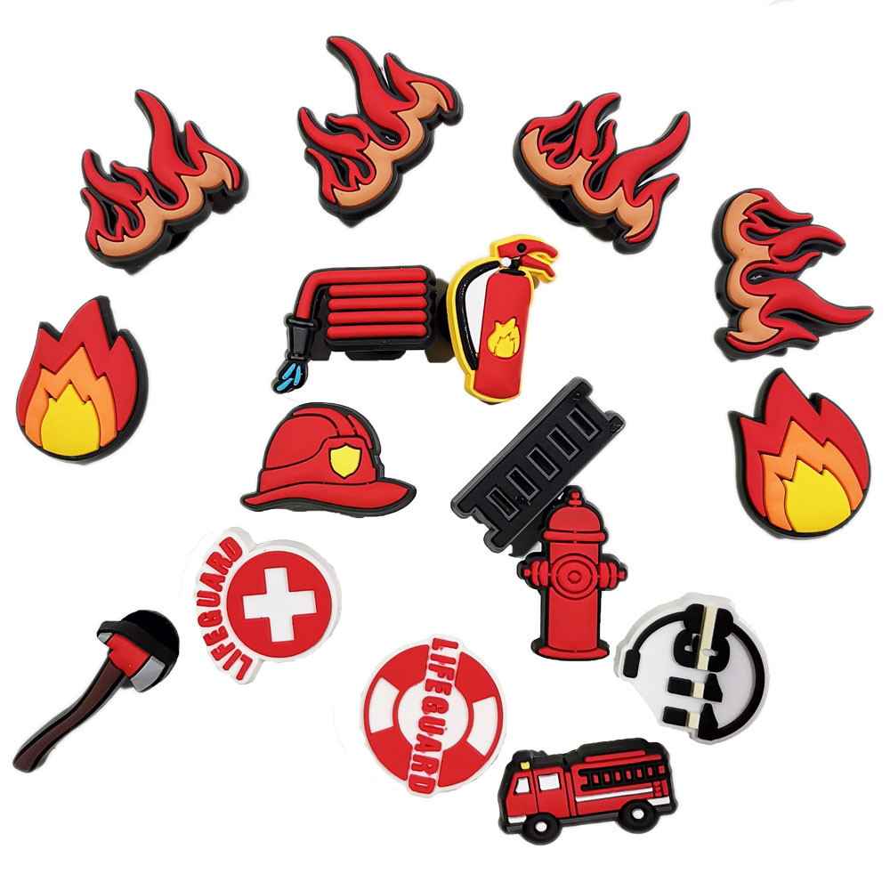 Croc Style Clog - Fireman jimat sepatu untuk Crocs aksesoris