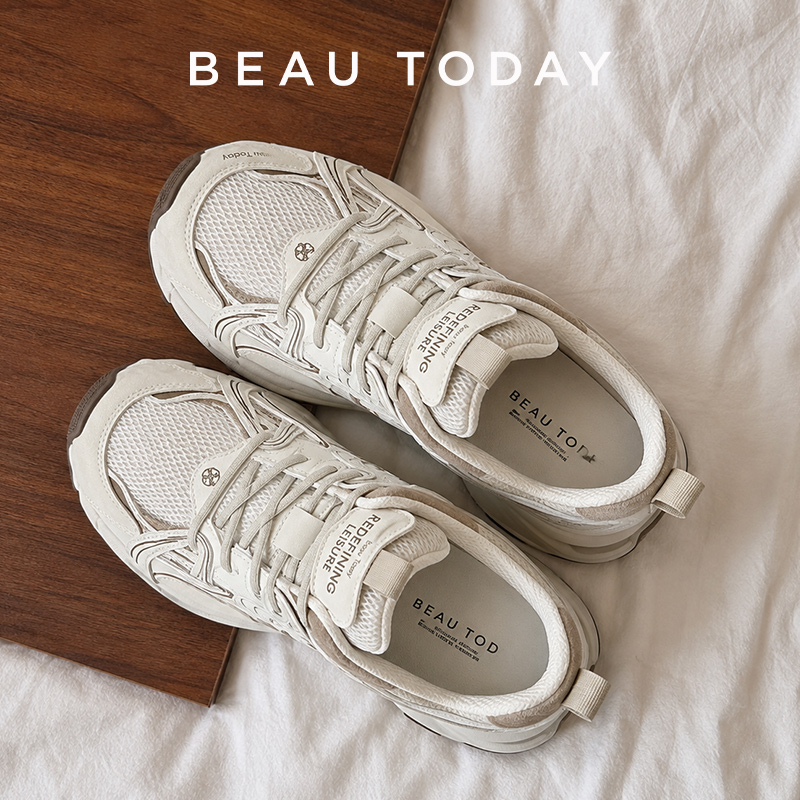 Women Shoes Store - BEAUTODAY Sepatu Chunky Wanita Kulit Split
