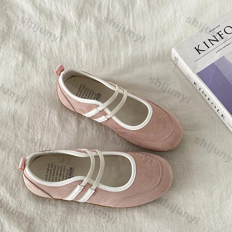 Women'S Shoes Non Slip - Sepatu Wanita Vintage Polos Kasual, Hak