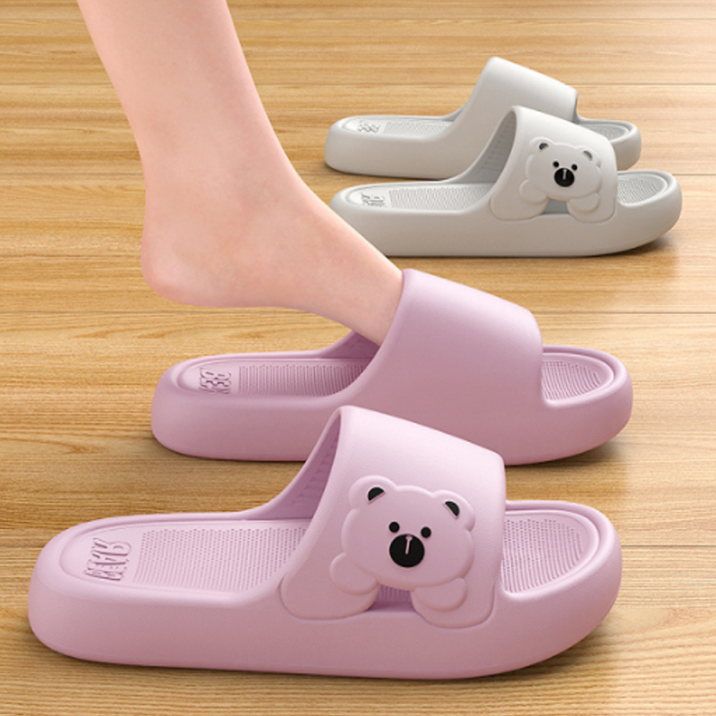 Mule Slip On - Sandal Kamar Mandi Kartun Beruang Sandal