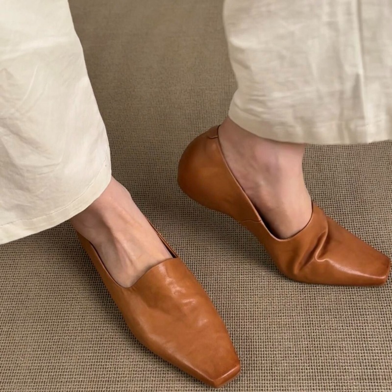 Women'S Shoes Temu - Sepatu Loafer Retro Wanita Model Slip-on