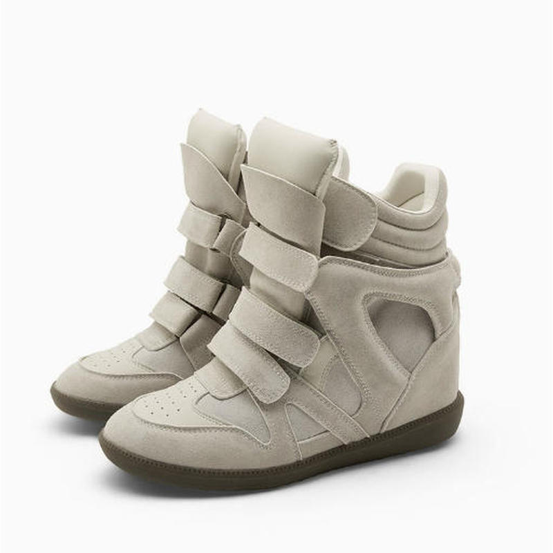 Women'S Shoes Red Bottoms - Sepatu Sneakers Wanita High-Top dengan Wedge