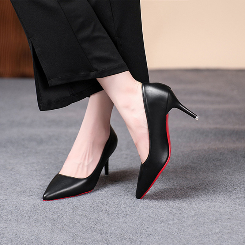 Sepatu Hak Stiletto Kulit Matt - Women'S Shoes Red Bottoms ulasan dan harga
