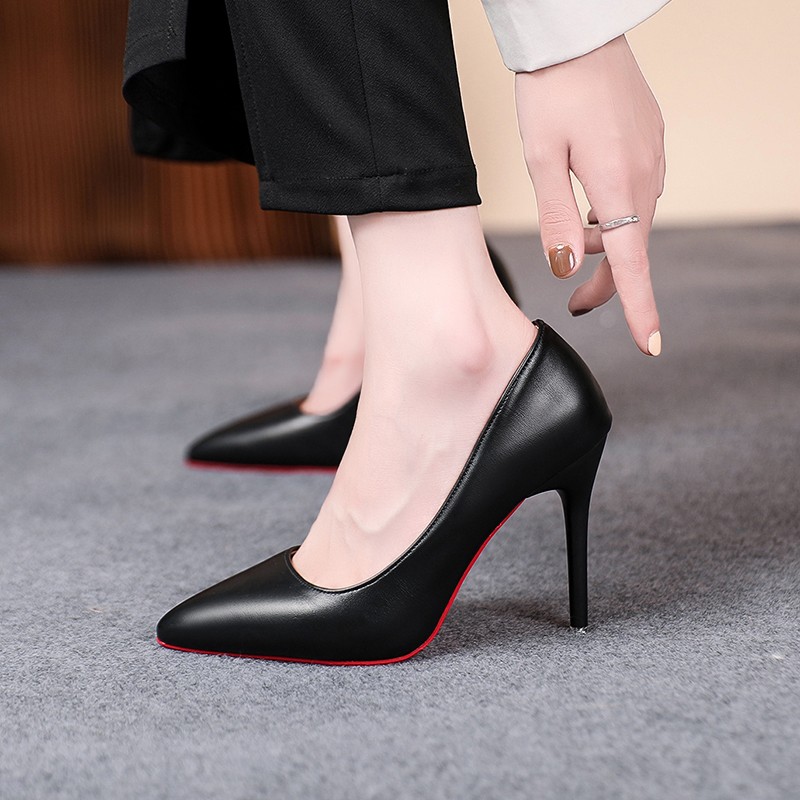 Sepatu Hak Stiletto Kulit Matt - Women'S Shoes Red Bottoms ulasan dan harga