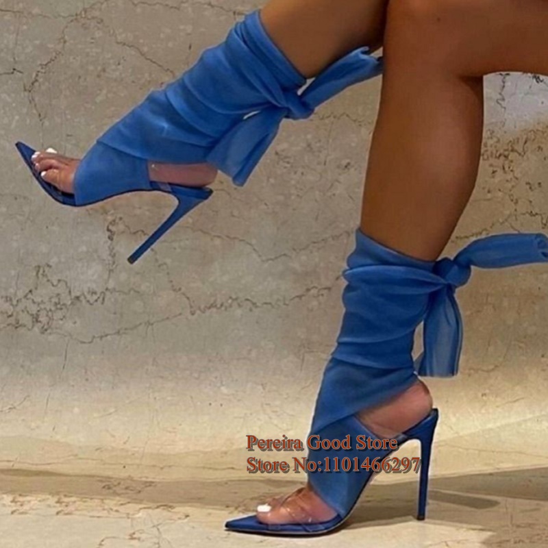 Sandal Hak Tinggi Model Stilet - Ribbon Tie Heel ulasan dan harga