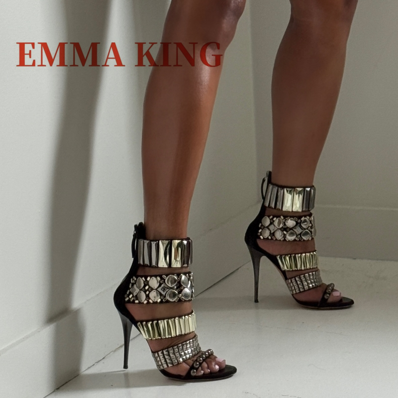 Sandal Tali Pergelangan Kaki B - Rhinestone Sandal Women ulasan dan harga