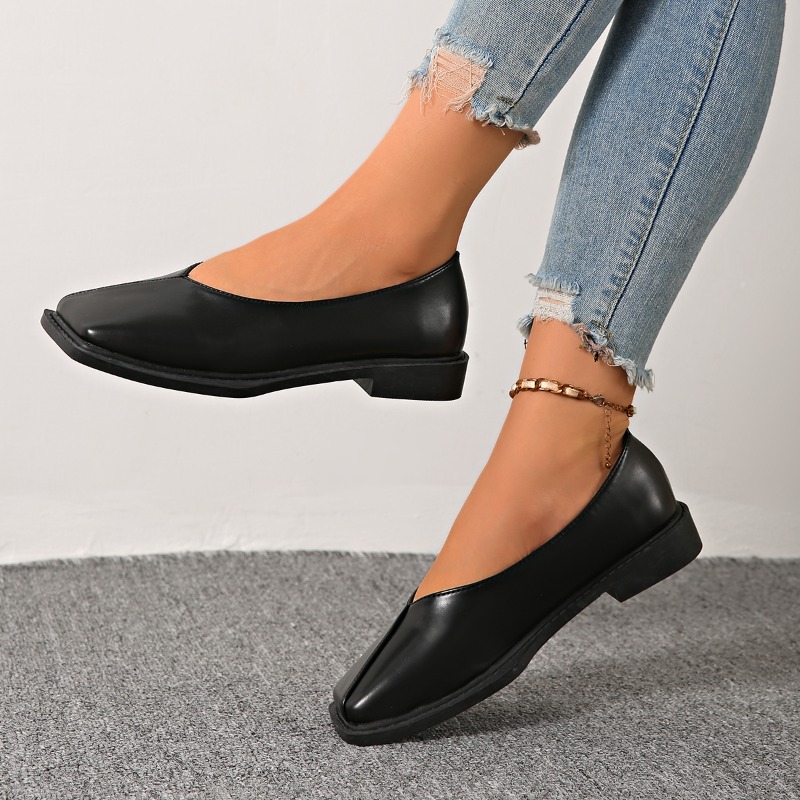 Sepatu Hak Blok Slip-on Model  - Women'S Shoes Non Slip ulasan dan harga