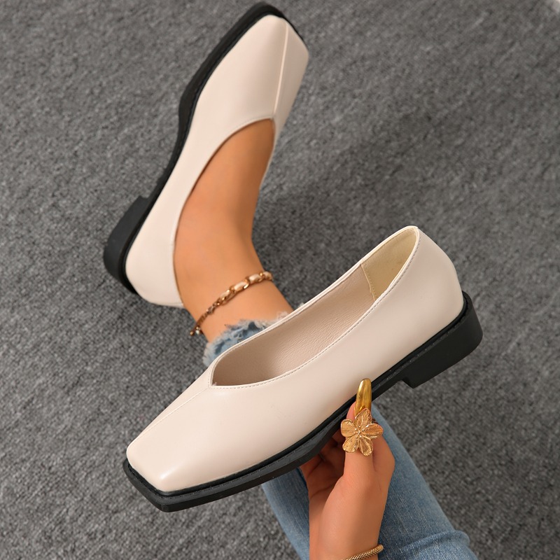 Sepatu Hak Blok Slip-on Model  - Women'S Shoes Non Slip ulasan dan harga