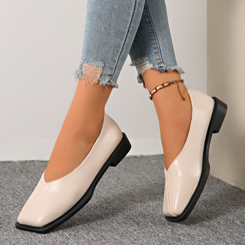 Sepatu Hak Blok Slip-on Model  - Women'S Shoes Non Slip ulasan dan harga