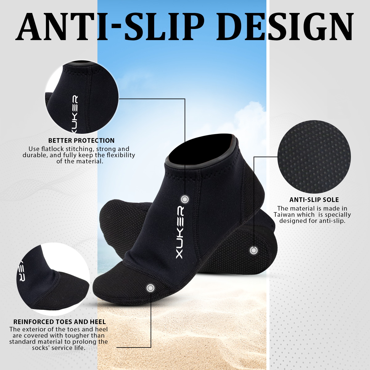 Kaus kaki pantai Neoprene pria - Women'S Shoes Neuropathy ulasan dan harga