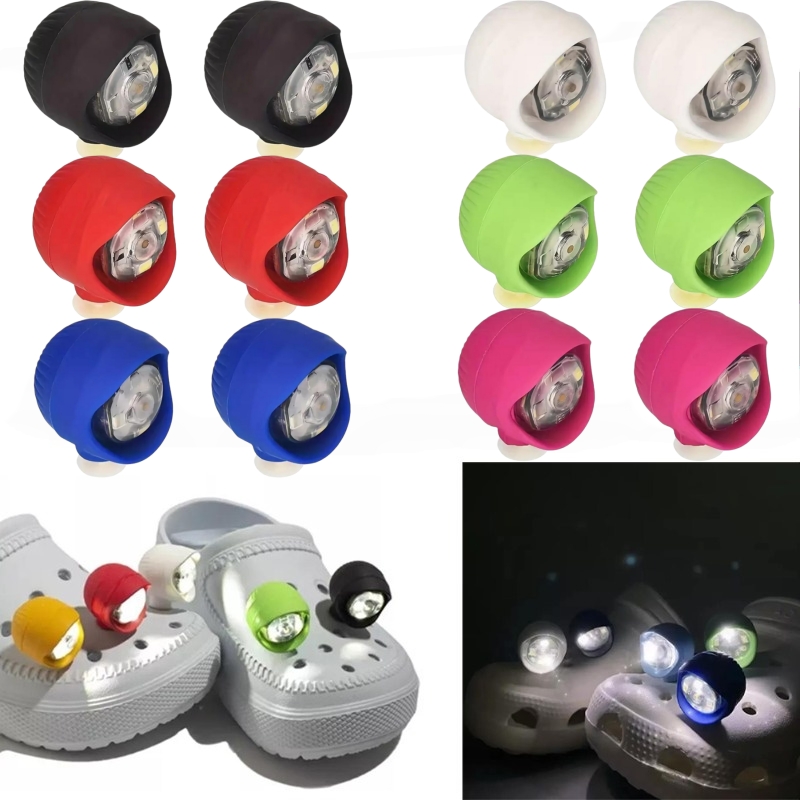 2/4/8 Buah Lampu Sepatu Tahan  - Croc Style Clog ulasan dan harga