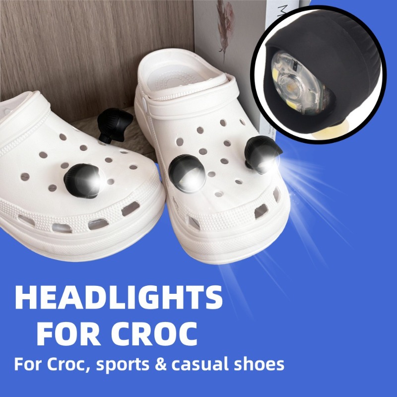 2/4/8 Buah Lampu Sepatu Tahan  - Croc Style Clog ulasan dan harga