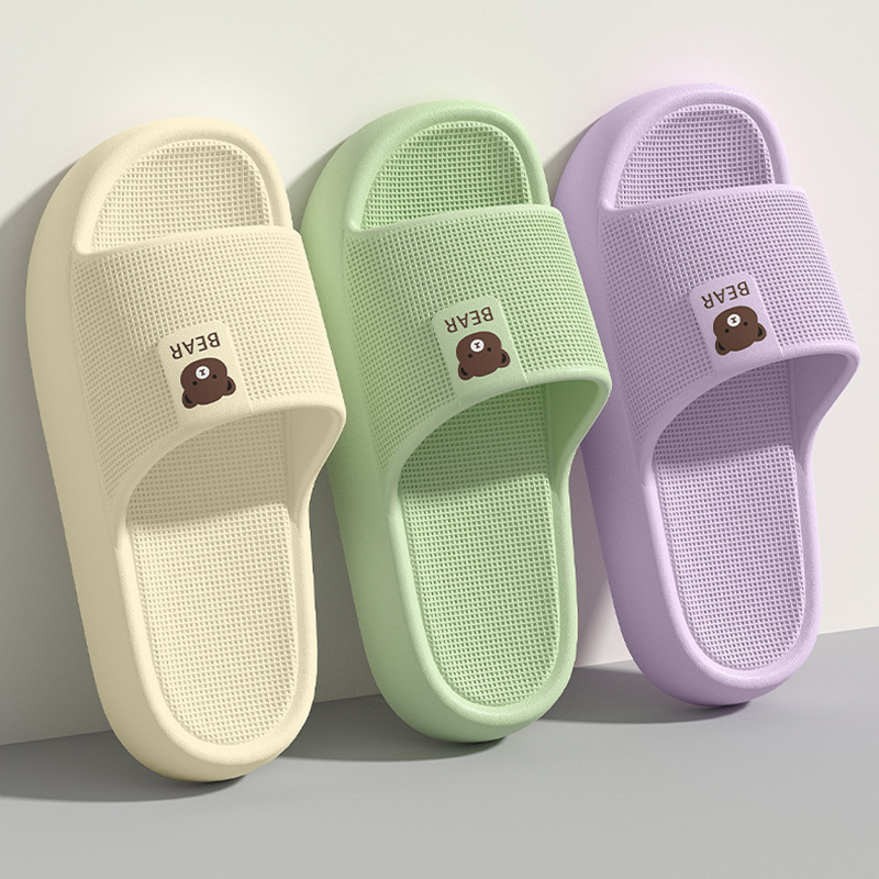 Sandal Platform Tebal Beruang  - Mule Slip On ulasan dan harga