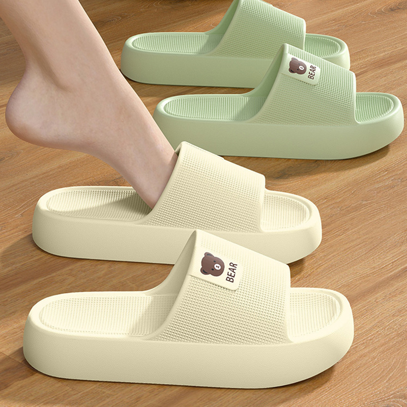 Sandal Platform Tebal Beruang  - Mule Slip On ulasan dan harga