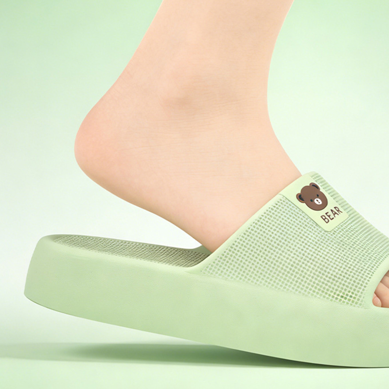 Sandal Platform Tebal Beruang  - Mule Slip On ulasan dan harga