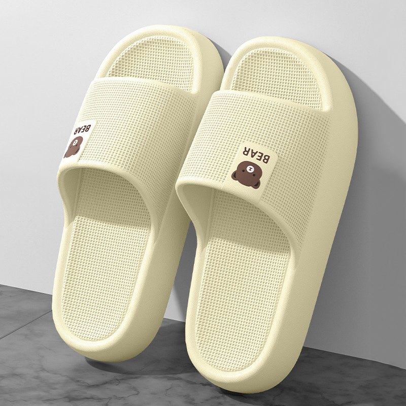 Sandal Platform Tebal Beruang  - Mule Slip On ulasan dan harga