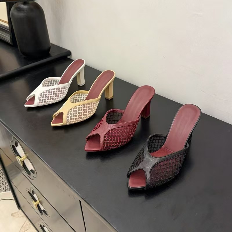 Sandal Wanita Model Peep Toe J - Women Shoes Mules ulasan dan harga
