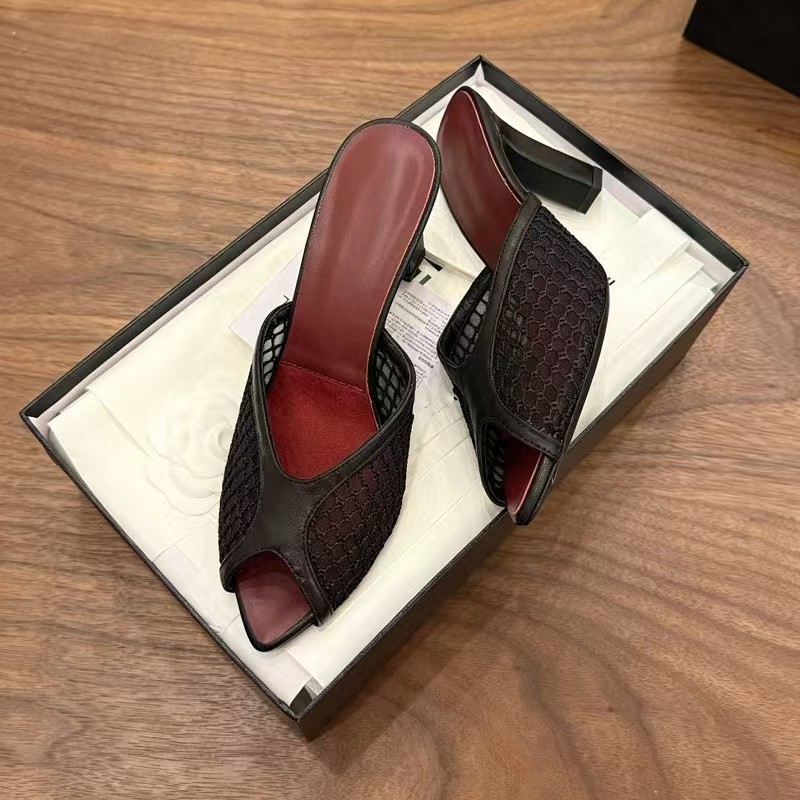 Sandal Wanita Model Peep Toe J - Women Shoes Mules ulasan dan harga