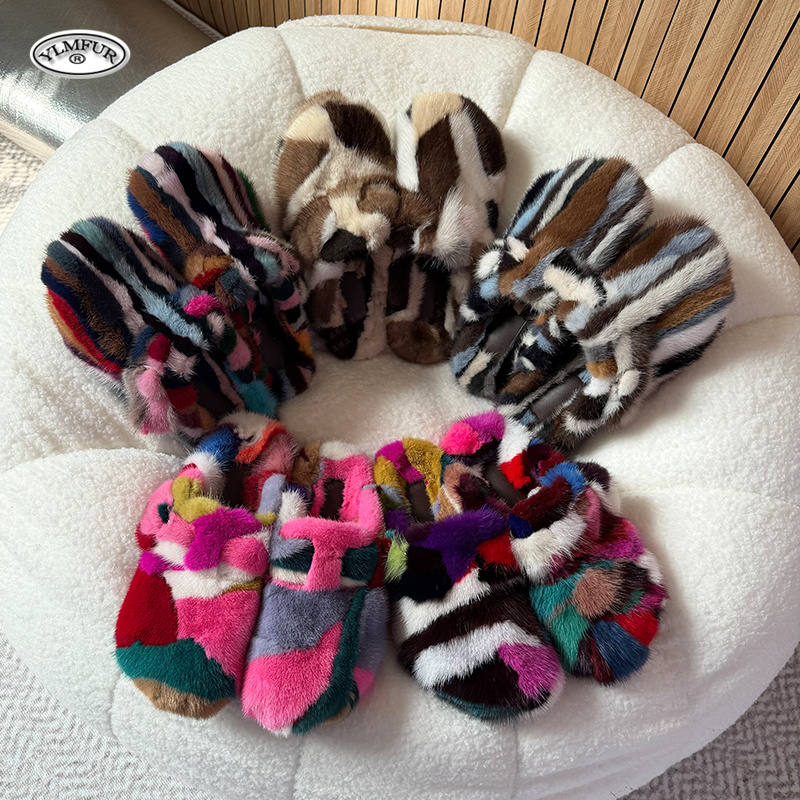 Sandal Bulu Mink Mewah Wanita  - Women Shoes Mules ulasan dan harga