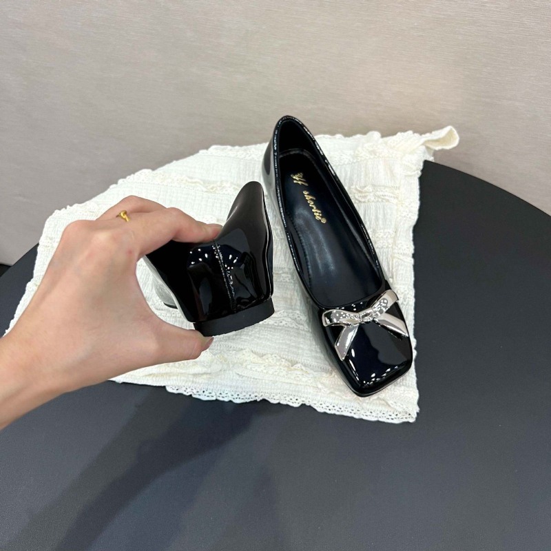Sepatu Flat Gaya Art Bow Wanit - Women Shoes Wedges ulasan dan harga
