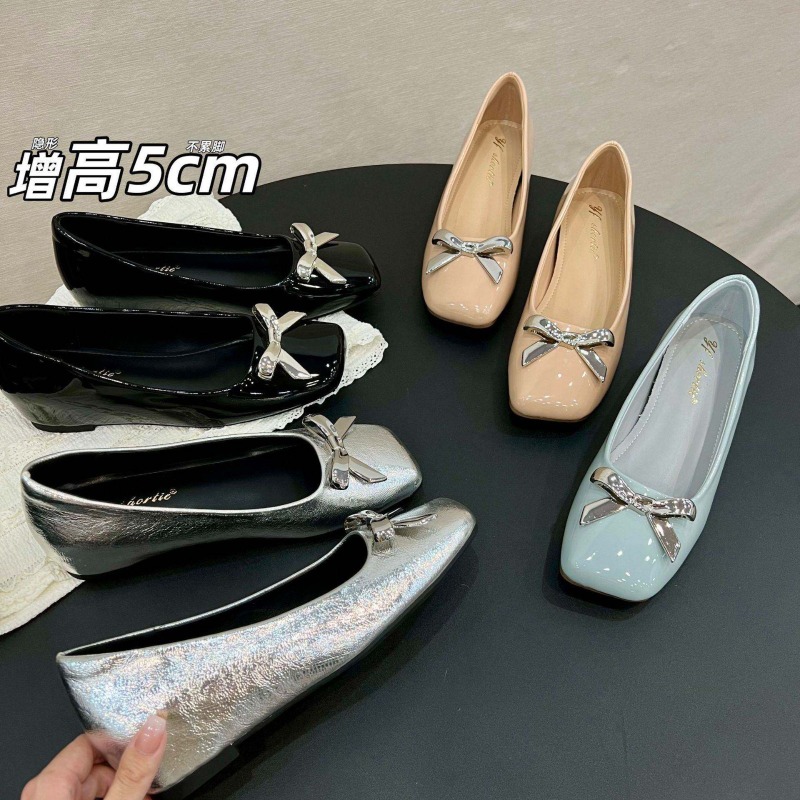 Sepatu Flat Gaya Art Bow Wanit - Women Shoes Wedges ulasan dan harga