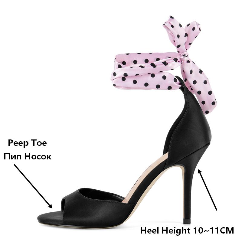 Onlymaker Sandal Hak Tinggi Sa - Ribbon Tie Heel ulasan dan harga
