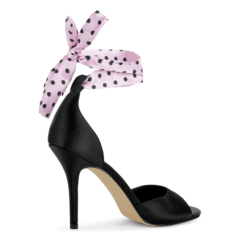 Onlymaker Sandal Hak Tinggi Sa - Ribbon Tie Heel ulasan dan harga