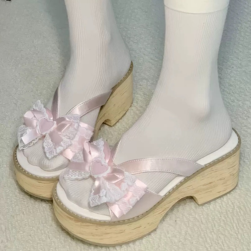 Sandal Platform Tebal Motif Ka - Women Shoes Japan ulasan dan harga
