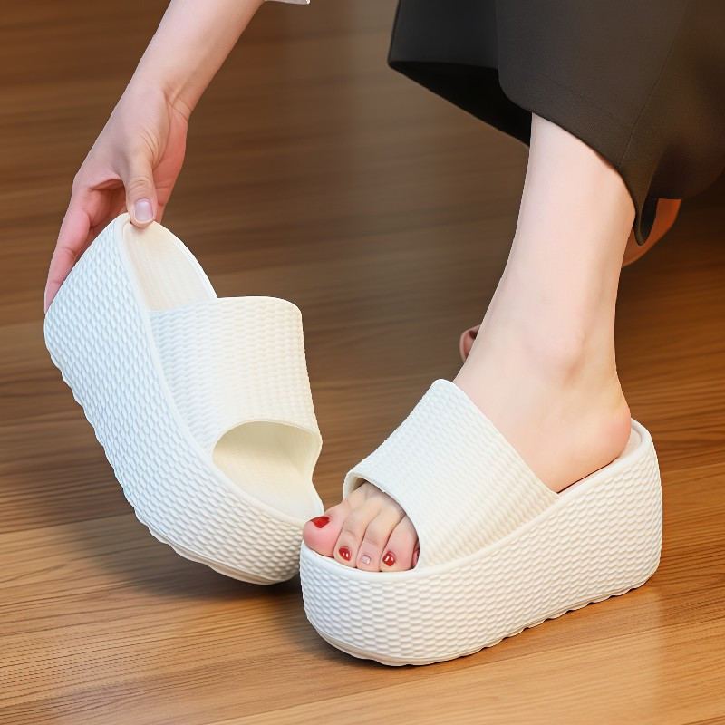 Sandal Platform Anyaman Tekstu - Women Shoes Wedges ulasan dan harga