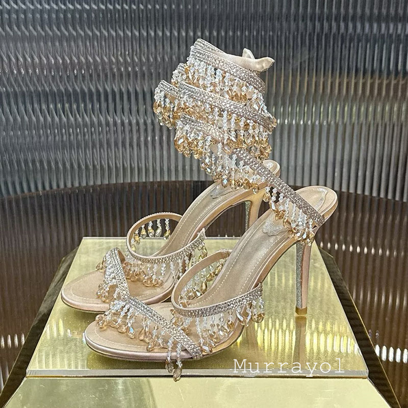 Sandal Wanita Tali Berbentuk U - Rhinestone Sandal Women ulasan dan harga