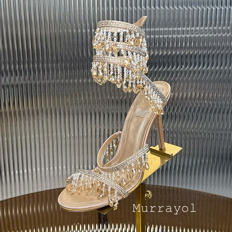Sandal Wanita Tali Berbentuk U - Rhinestone Sandal Women ulasan dan harga