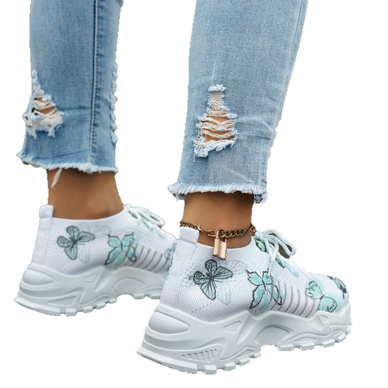 Sepatu kets jaring motif kupu- - Women Shoes Store ulasan dan harga