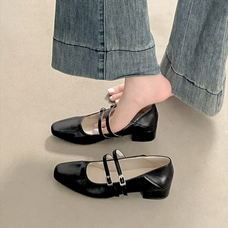 Sepatu Mary Jane Wanita Hak Re - Women Shoes Elegant ulasan dan harga