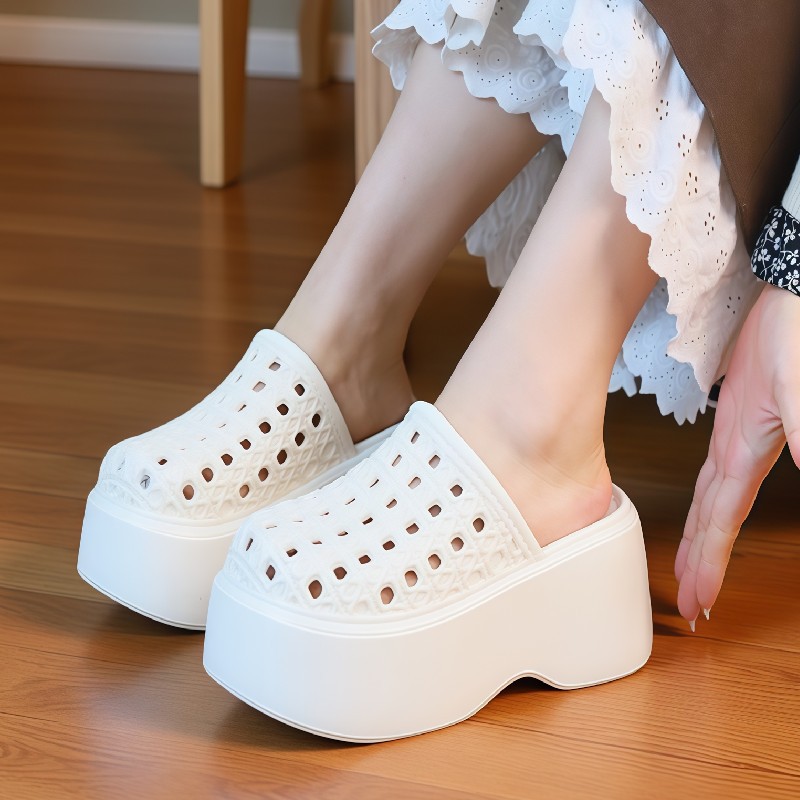 Sandal Platform Tebal 7cm Wani - Women Shoes Mules ulasan dan harga