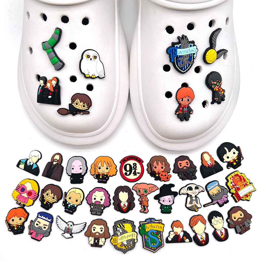 17-45 Buah Hiasan Sepatu Kartu - Croc Style Clog ulasan dan harga