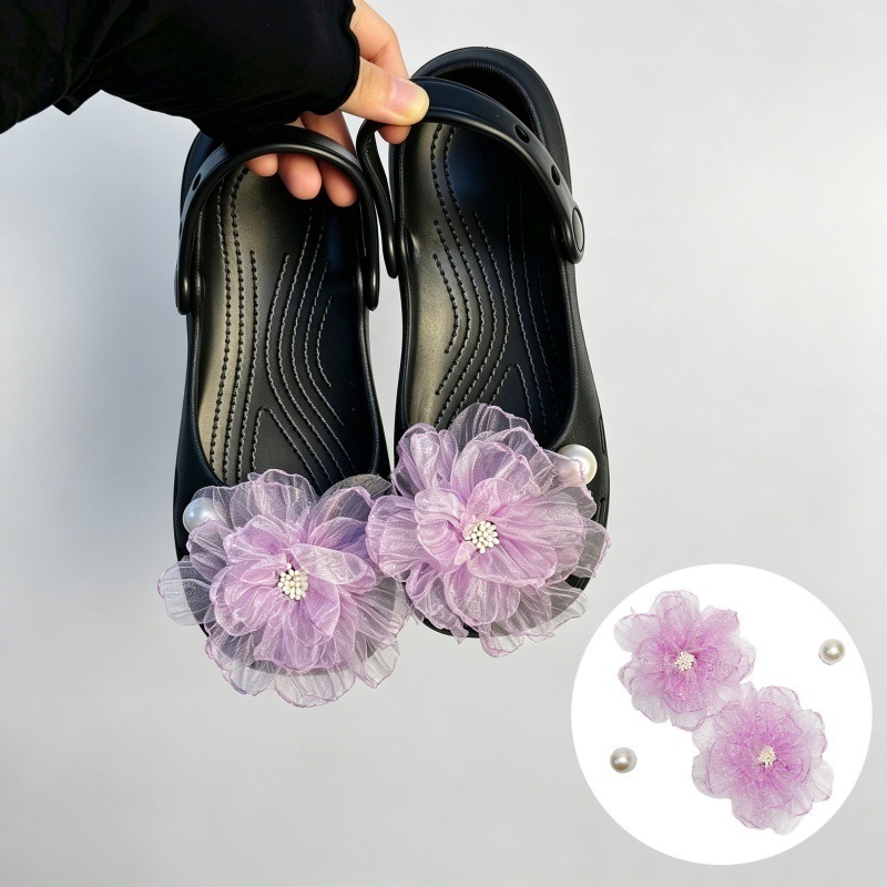 Dekorasi Sepatu Clog Bunga Chi - Women Shoes Elegant ulasan dan harga