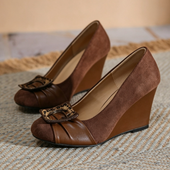 Sandal Wedge Wanita dengan Des - Women Shoes Wedges ulasan dan harga